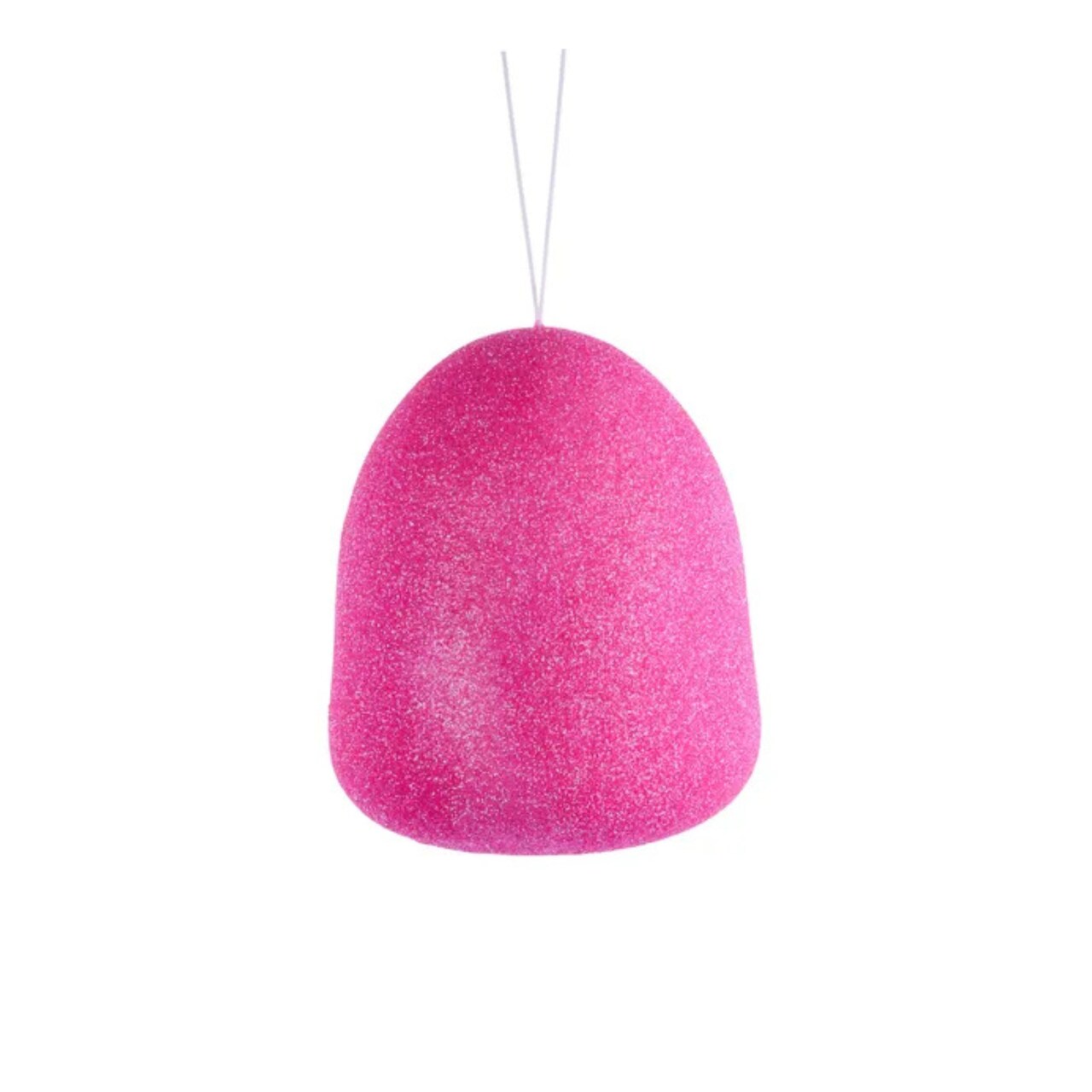 Pink Glitter Gumdrop Ornament – 5" Candyland Faux Food Christmas Decor-XJ711811
